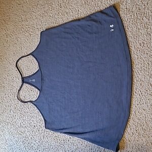Under Armour Loose Heat Gear Gray Tank Top, LG
